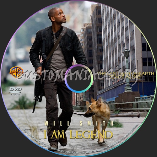 I Am Legend dvd label