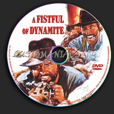 A Fistful Of Dynamite dvd label