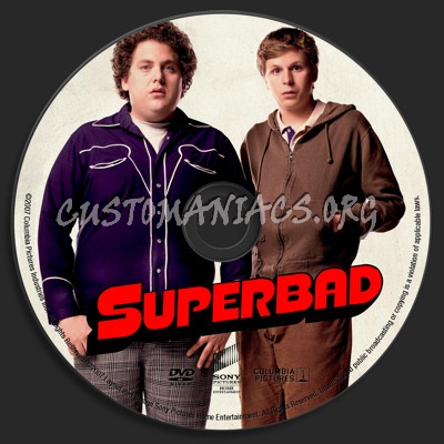 Superbad dvd label