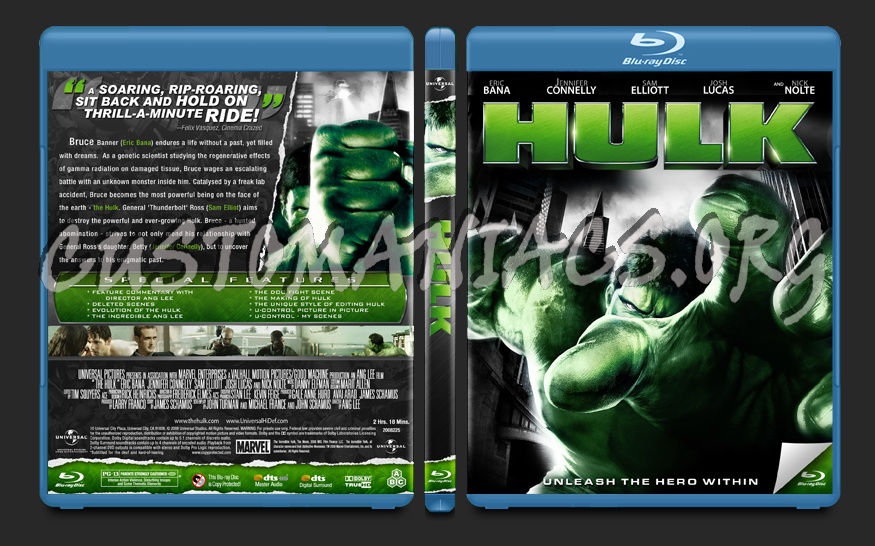 The Hulk blu-ray cover