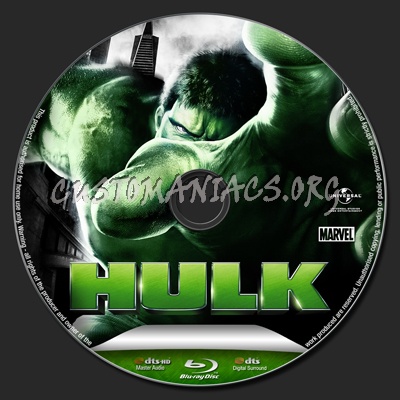 The Hulk blu-ray label