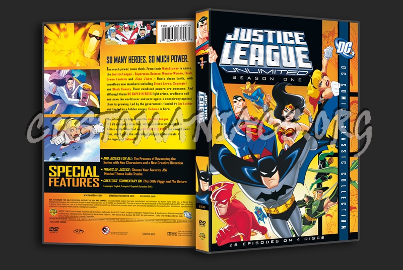 Justice League Unlimited - Season 1 dvd cover