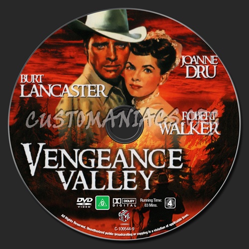 Vengeance Valley dvd label