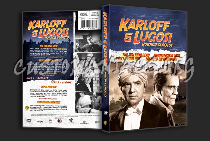 Karloff & Lugosi Horror Classics dvd cover