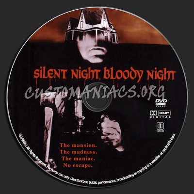 Silent Night, Bloody Night dvd label