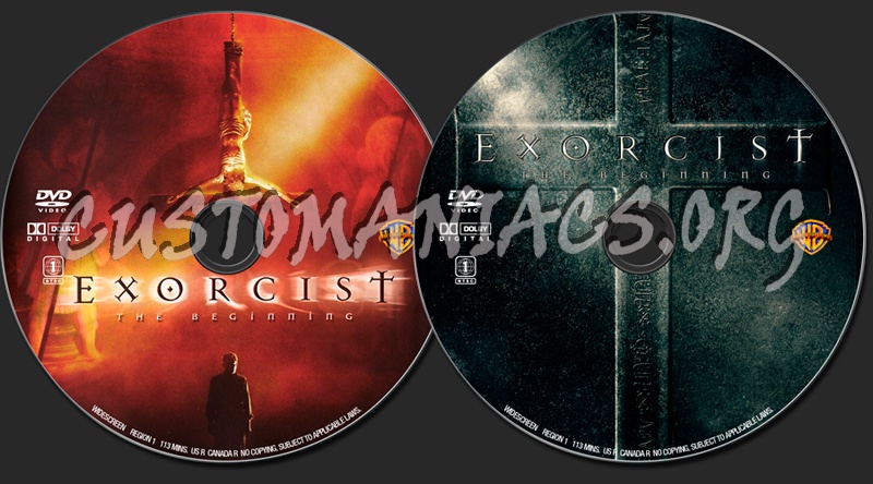 Exorcist: The Beginning dvd label