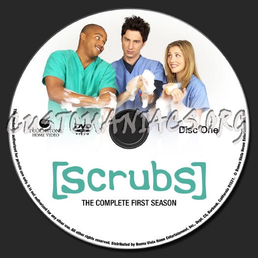 Scrubs - Season One dvd label