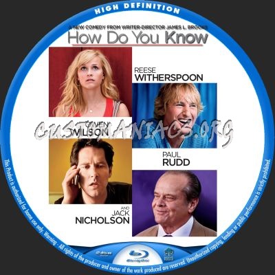 How Do You Know blu-ray label