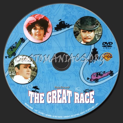 The Great Race dvd label