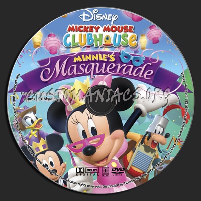 Mickey Mouse Clubhouse: Minnie's Masquerade dvd label