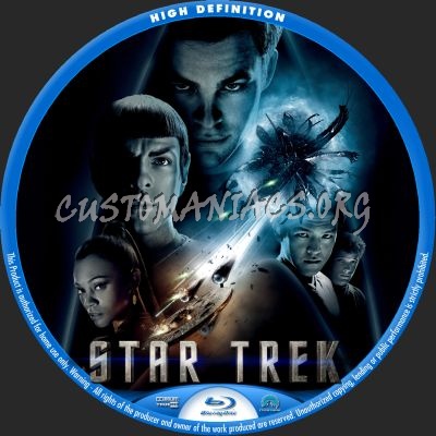 Star Trek blu-ray label