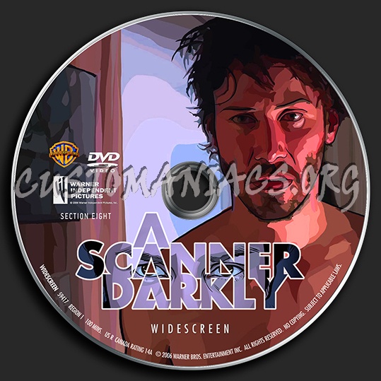 A Scanner Darkly dvd label