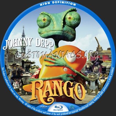 Rango blu-ray label