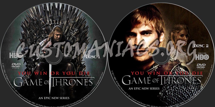 Game of Thrones dvd label