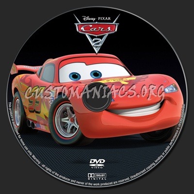Cars 2 dvd label