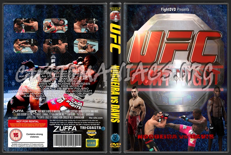 UFC UFN 24 Nogueira vs Davis dvd cover