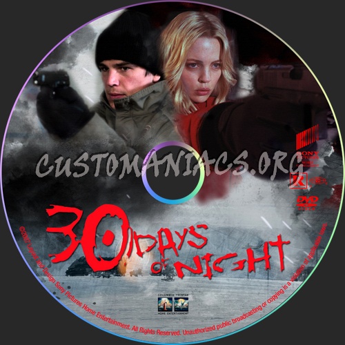 30 Days of Night dvd label