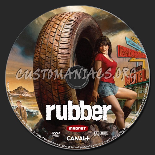 Rubber dvd label