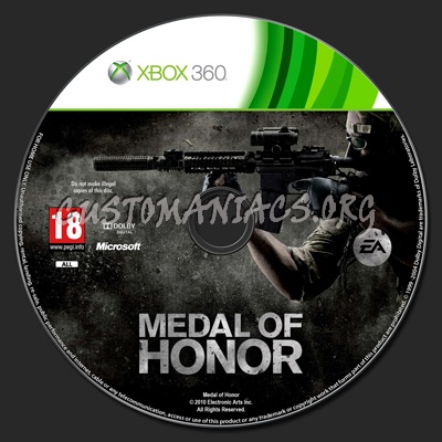 Medal of Honor dvd label