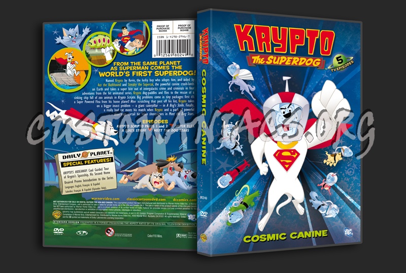 Krypto The Superdog Cosmic Canine dvd cover