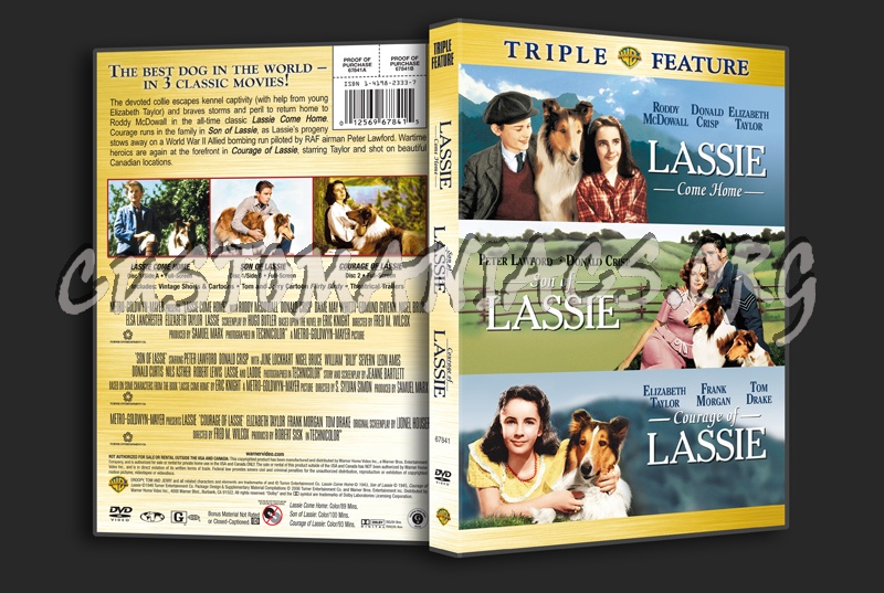 Lassie Triple Feature dvd cover
