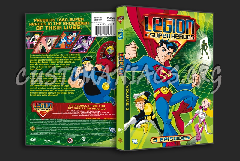 Legion of Super Heroes Volume 3 dvd cover