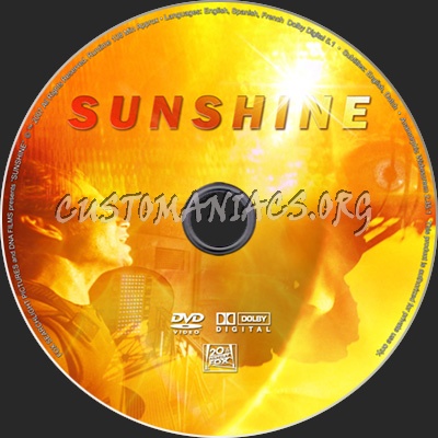 Sunshine dvd label