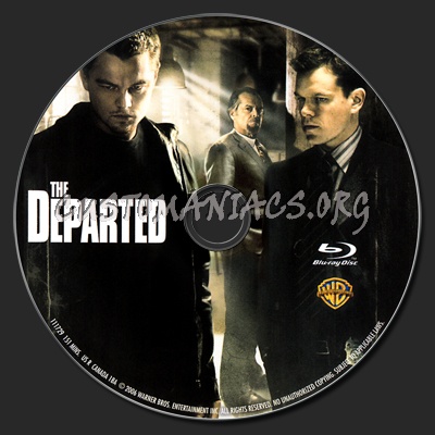 The Departed blu-ray label