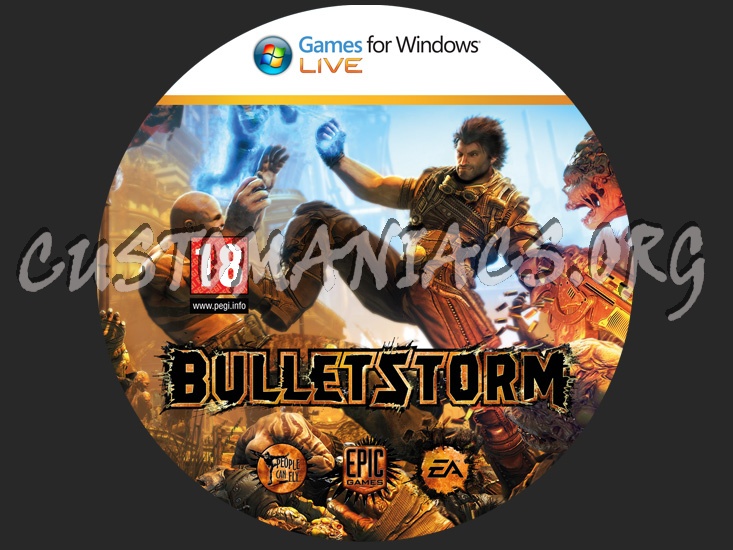 Bulletstorm dvd label