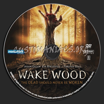 Wake Wood dvd label