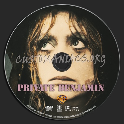 Private Benjamin dvd label