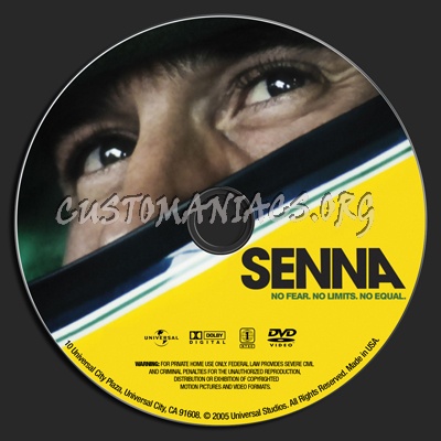 Senna dvd label