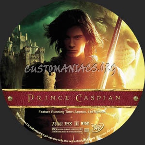 The Chronicles of Narnia: Prince Caspian dvd label