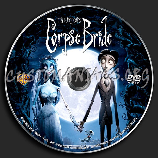 Corpse Bride dvd label