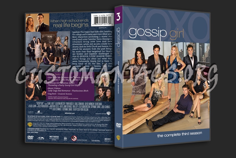 Gossip Girl Season 3 dvd cover