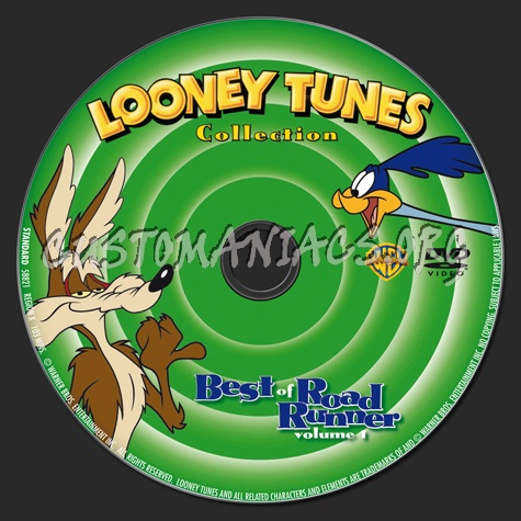 Looney Tunes Collection Best of Road Runner Volume 1 dvd label