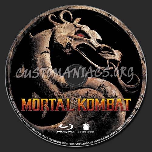 Mortal Kombat blu-ray label