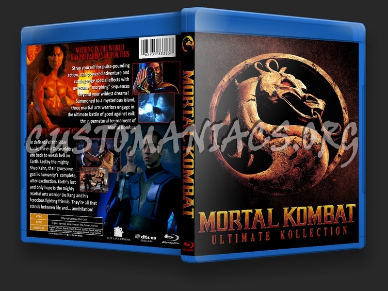 Mortal Kombat / Mortal Kombat Annihilation blu-ray cover