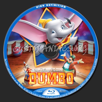 Dumbo blu-ray label