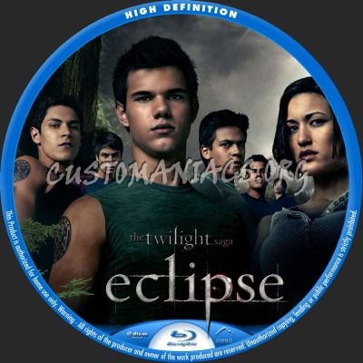 The Twilight Saga: Eclipse blu-ray label