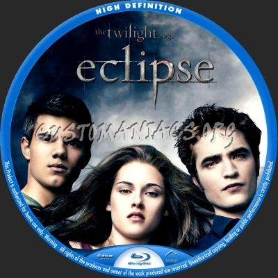 The Twilight Saga: Eclipse blu-ray label