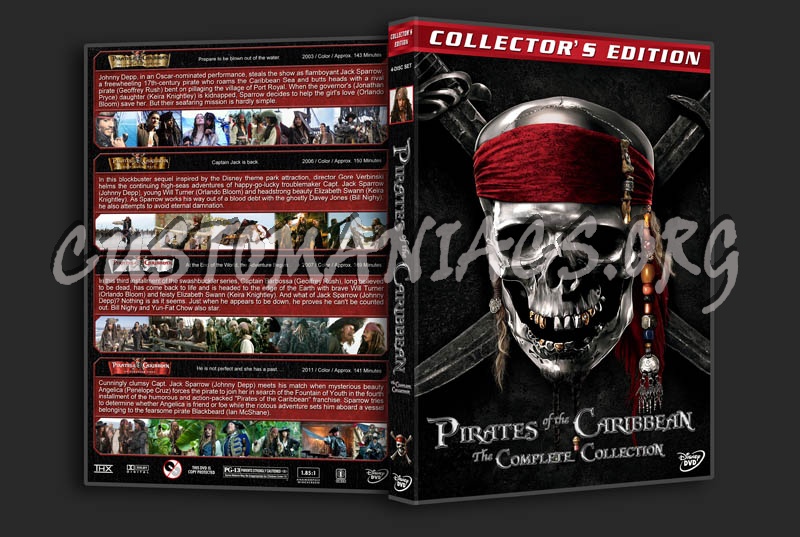 Pirates of the Caribbean: The Complete Collection dvd cover