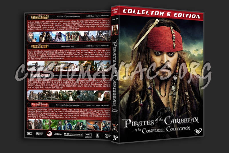 Pirates of the Caribbean: The Complete Collection dvd cover