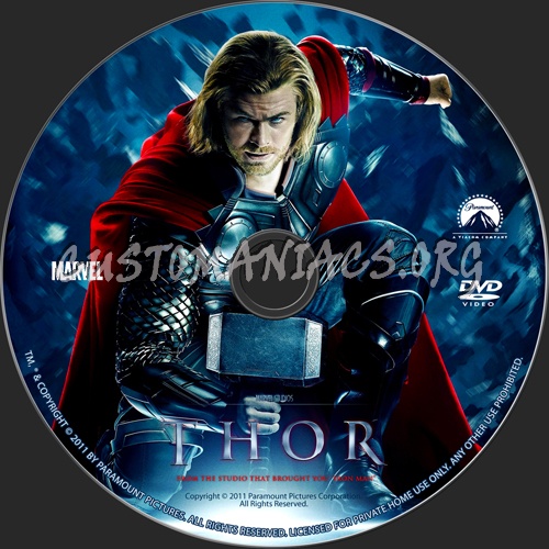 Thor dvd label