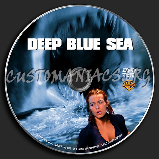 Deep Blue Sea dvd label
