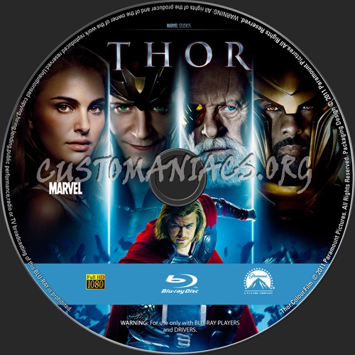 Thor blu-ray label