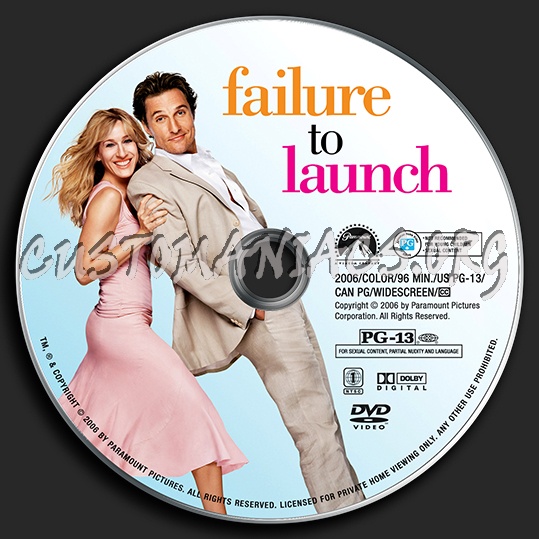 Failure to Launch dvd label