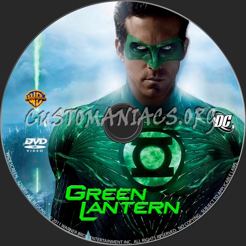 Green Lantern dvd label