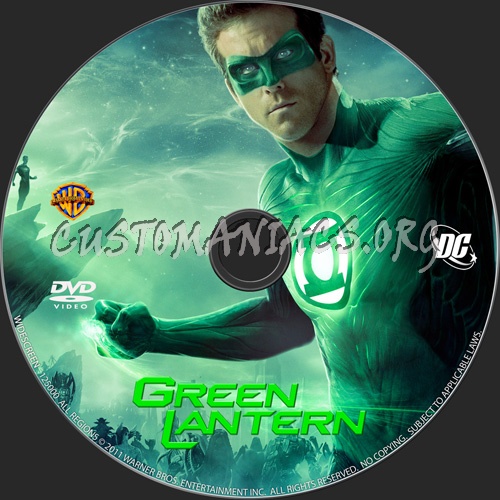 Green Lantern dvd label