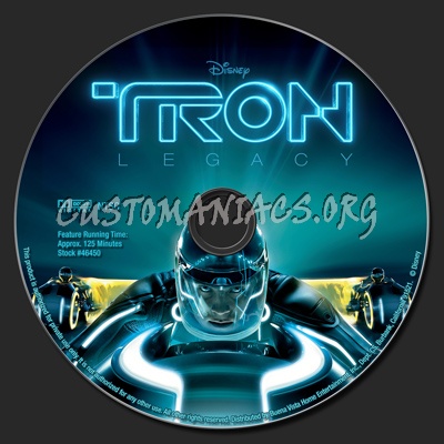 TRON Legacy dvd label
